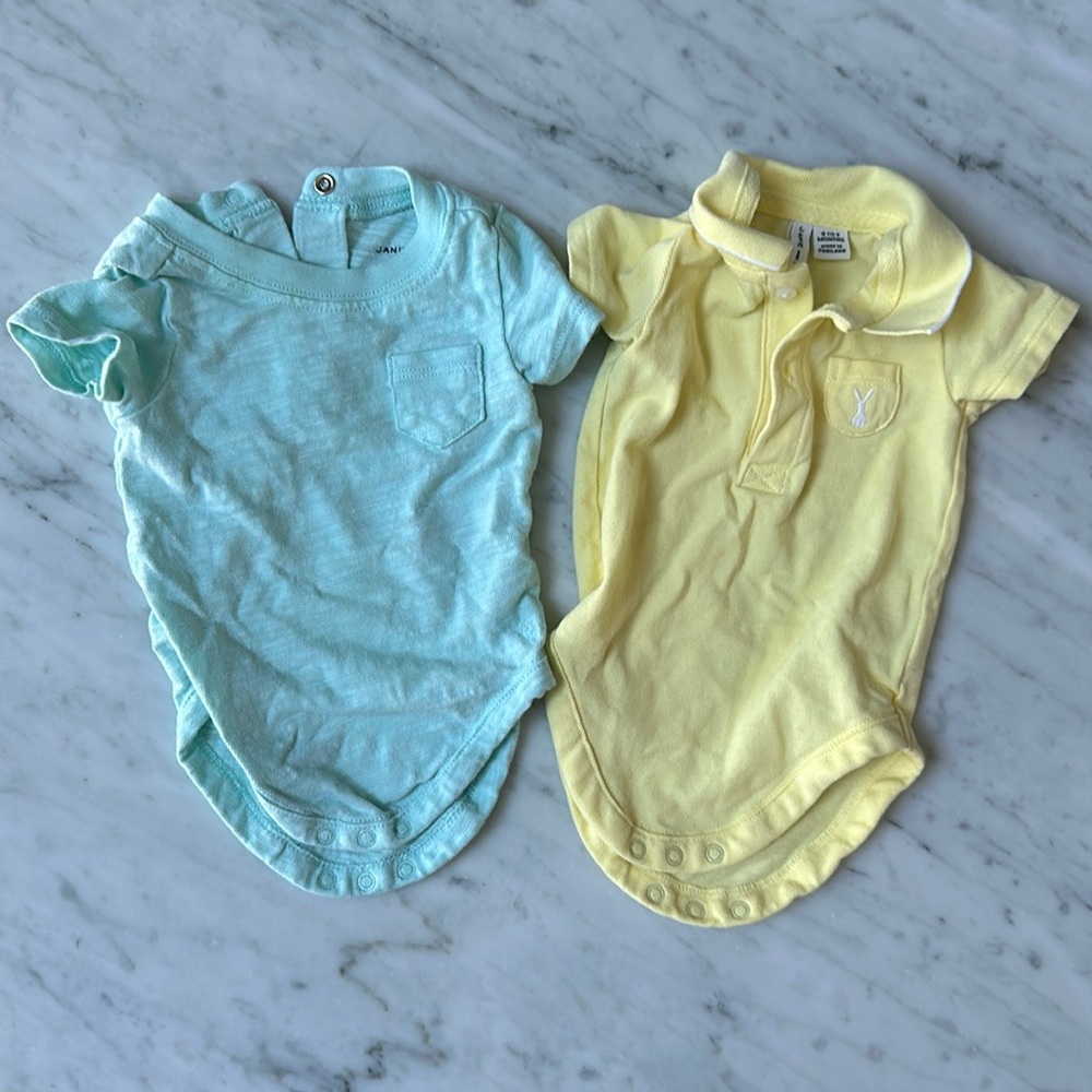 Janie and Jackie, Baby Short Sleeve Bodysuits, Boy, Girl, Onesie, 0 - 3 Month